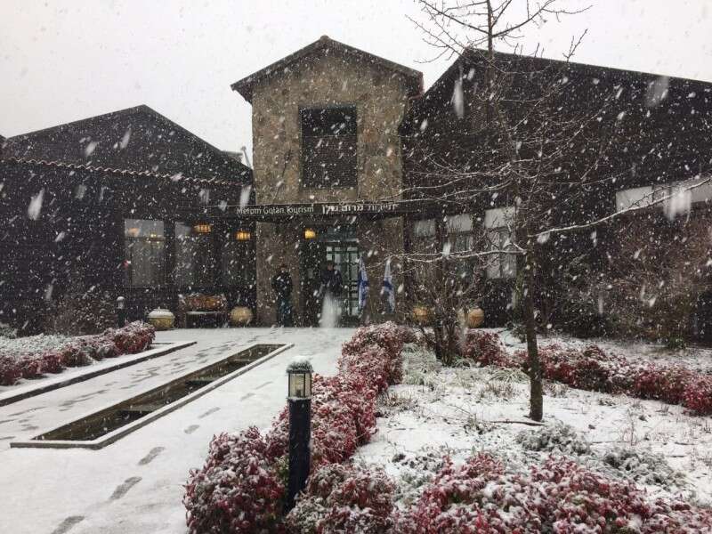 מושב נמרוד המושלג // צילום: צילום: לילך אשתר, יחל"צ גולן